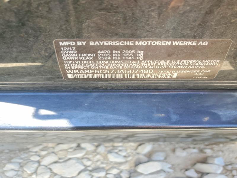 Auction sale of the 2018 Bmw 328, vin: WBA8E5C57JA507480, lot number: 58474726