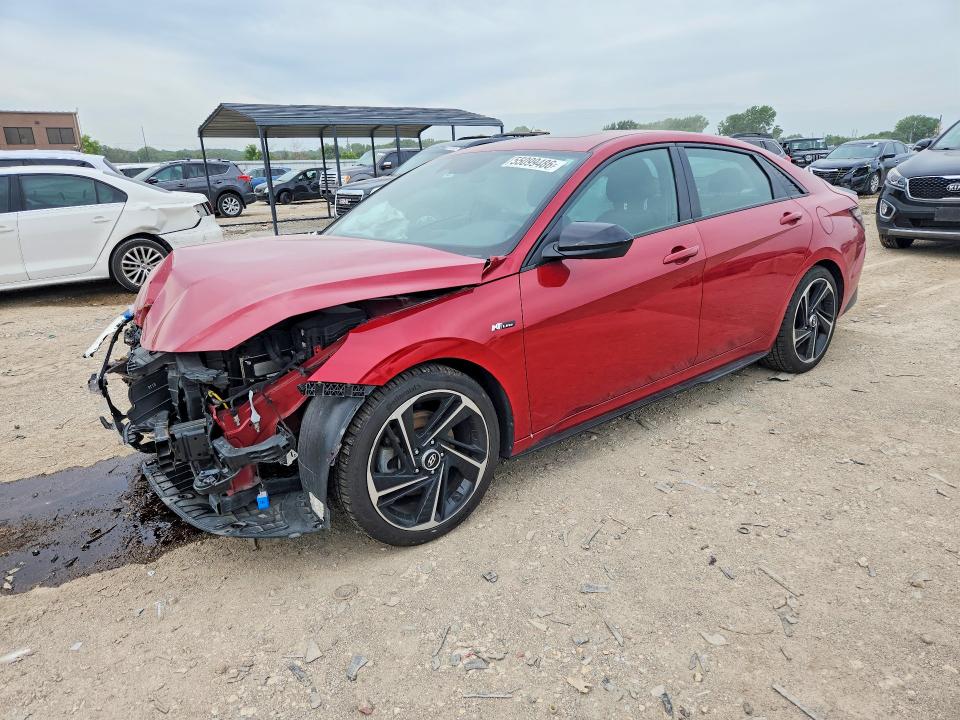 2021 Hyundai Elantra მანქანა იყიდება აუქციონზე, vin: KMHLR4AF1MU181553, აუქციონის ნომერი: 55099486