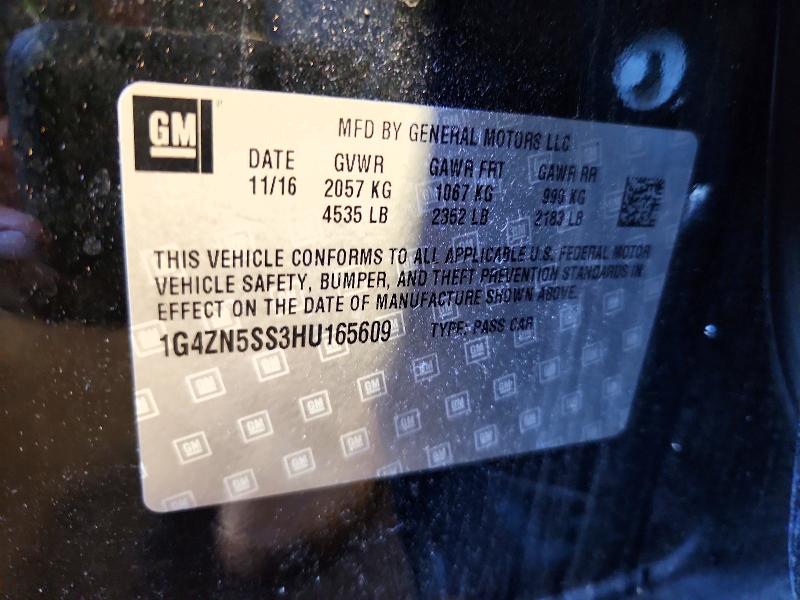 Aukcja sprzedaży 2017 Buick Lacrosse, vin: 1G4ZN5SS3HU165609, numer aukcji: 54943016