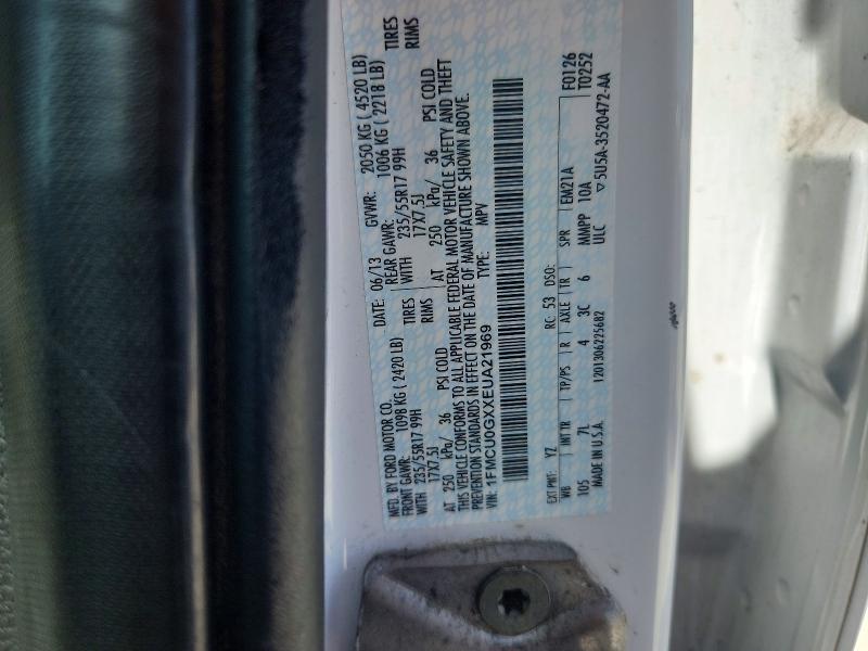 Aukcja sprzedaży 2014 Ford Escape, vin: 1FMCU0GXXEUA21969, numer aukcji: 58758596