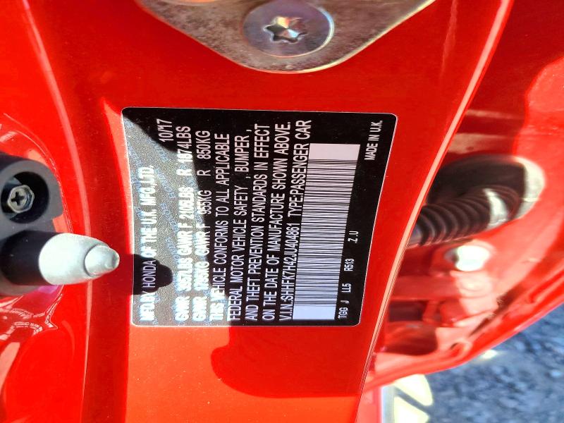 Продажа на аукционе авто 2018 Honda Civic, vin: SHHFK7H42JU404861, номер лота: 56825846