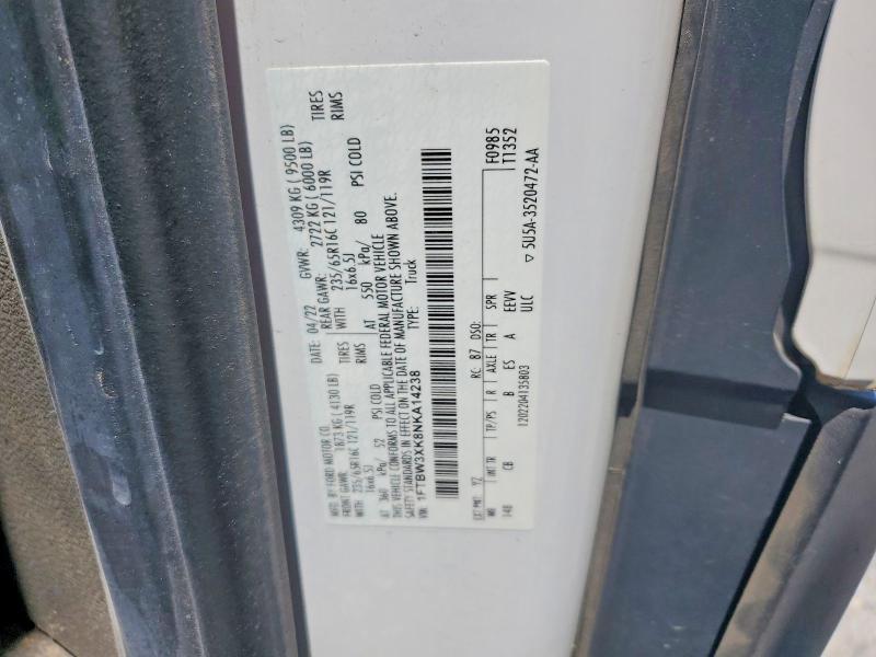Aukcja sprzedaży 2022 Ford Transit, vin: 1FTBW3XK8NKA14238, numer aukcji: 56038896