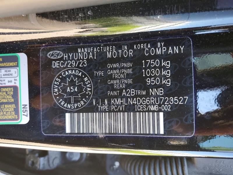 Продажа на аукционе авто 2024 Hyundai Elantra, vin: KMHLN4DG6RU723527, номер лота: 57923246