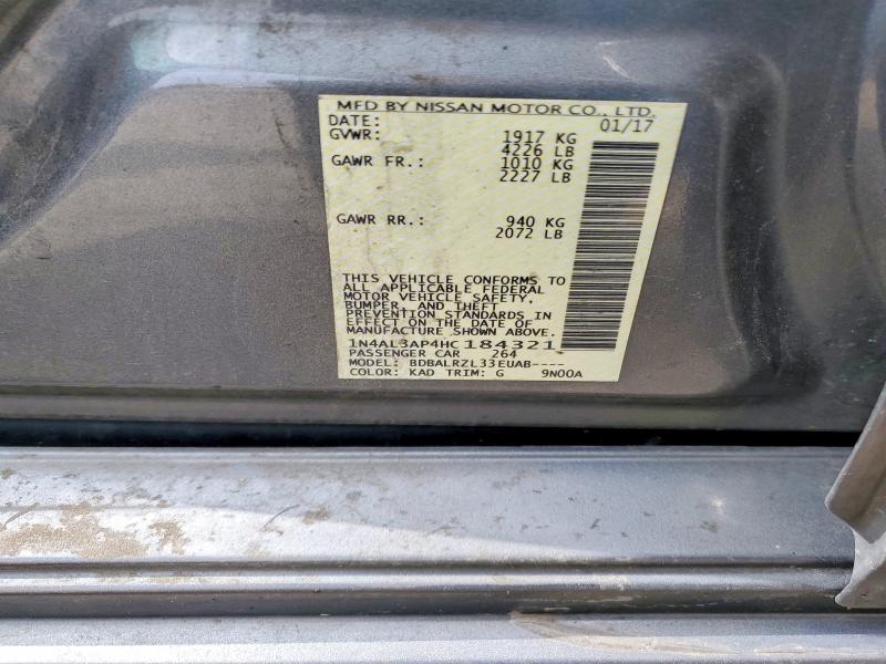 Aukcja sprzedaży 2017 Nissan Altima, vin: 1N4AL3AP4HC184321, numer aukcji: 56177446