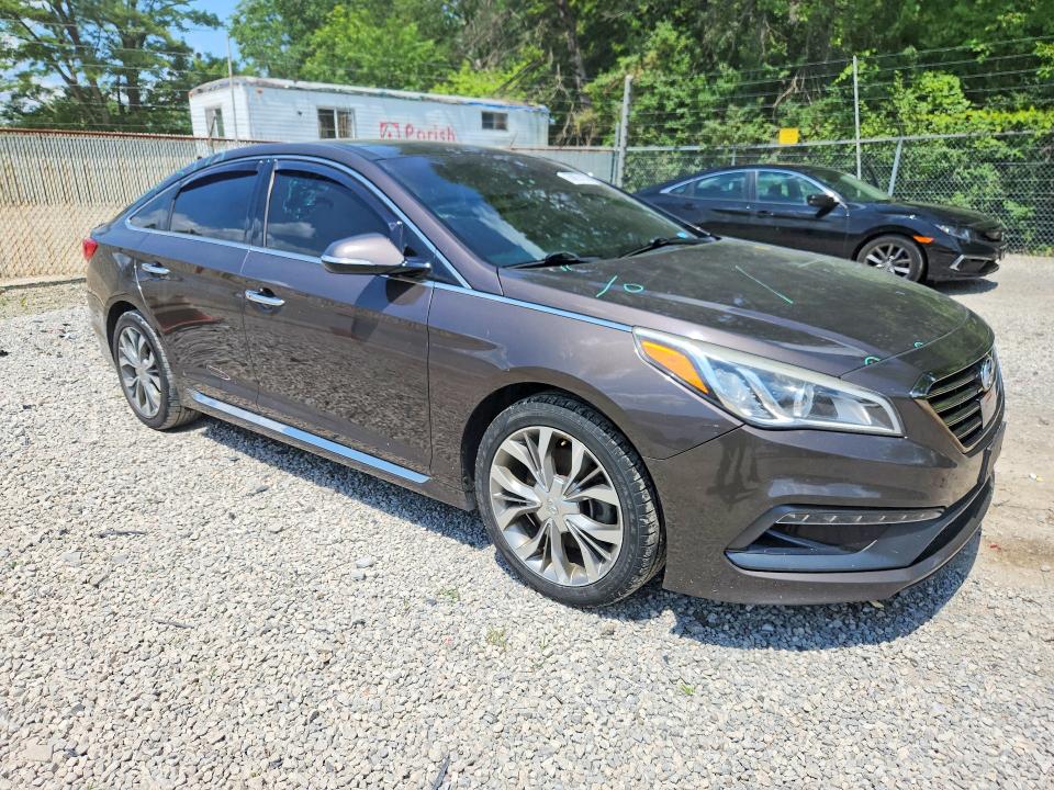 2015 Hyundai Sonata მანქანა იყიდება აუქციონზე, vin: 5NPE34AB6FH144023, აუქციონის ნომერი: 58653136