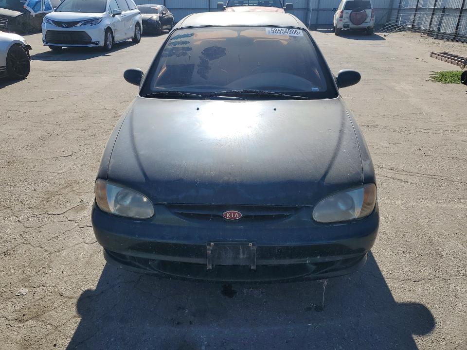 1999 Kia Sephia მანქანა იყიდება აუქციონზე, vin: KNAFB1218X5803598, აუქციონის ნომერი: 58554906