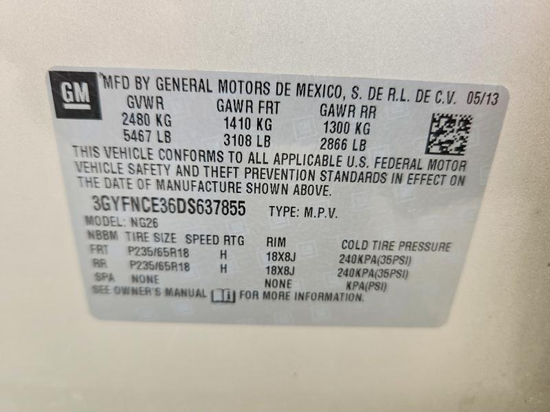 Продажа на аукционе авто 2013 Cadillac Srx, vin: 3GYFNCE36DS637855, номер лота: 56878236