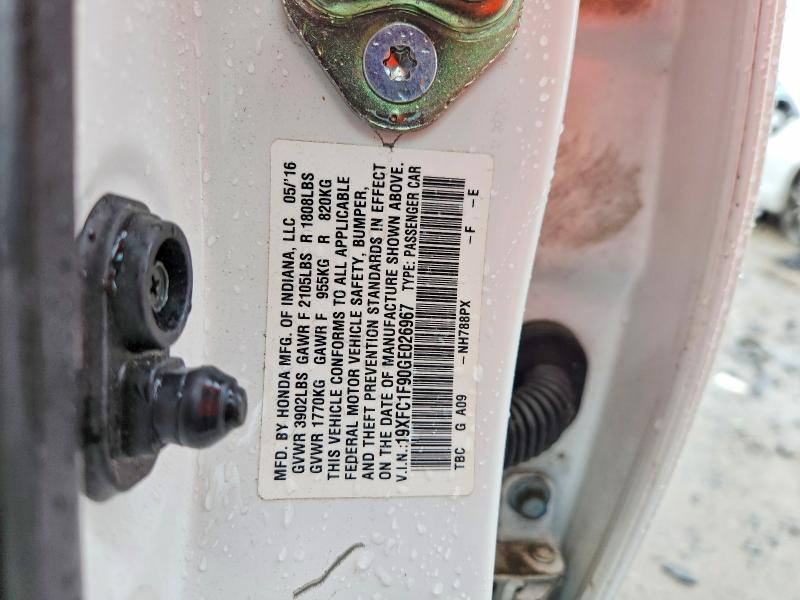 Продажа на аукционе авто 2016 Honda Civic, vin: 19XFC1F90GE026967, номер лота: 58501306