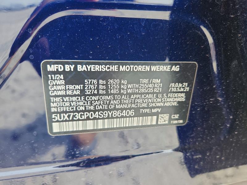 Aukcja sprzedaży 2025 Bmw X3, vin: 5UX73GP04S9Y86406, numer aukcji: 55721006