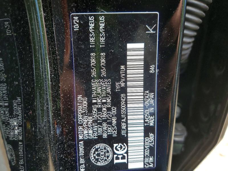 Продажа на аукционе авто 2025 Toyota Land Cruiser, vin: JTEABFAJ1S5009428, номер лота: 55501786