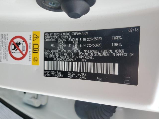 Aukcja sprzedaży 2018 Lexus Rx, vin: JTJDZKCA7J2006615, numer aukcji: 55725466