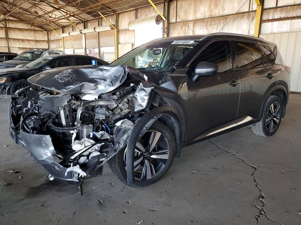 58814866 :رقم المزاد ، 5N1AT3CB4MC726535 vin ، 2021 Nissan Rogue مزاد بيع