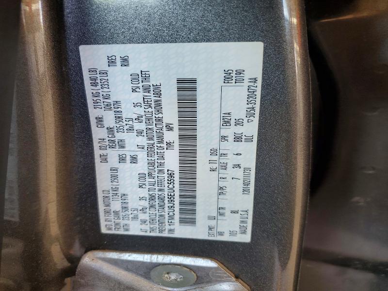 58473736 :رقم المزاد ، 1FMCU9J95EUC55967 vin ، 2014 Ford Escape مزاد بيع