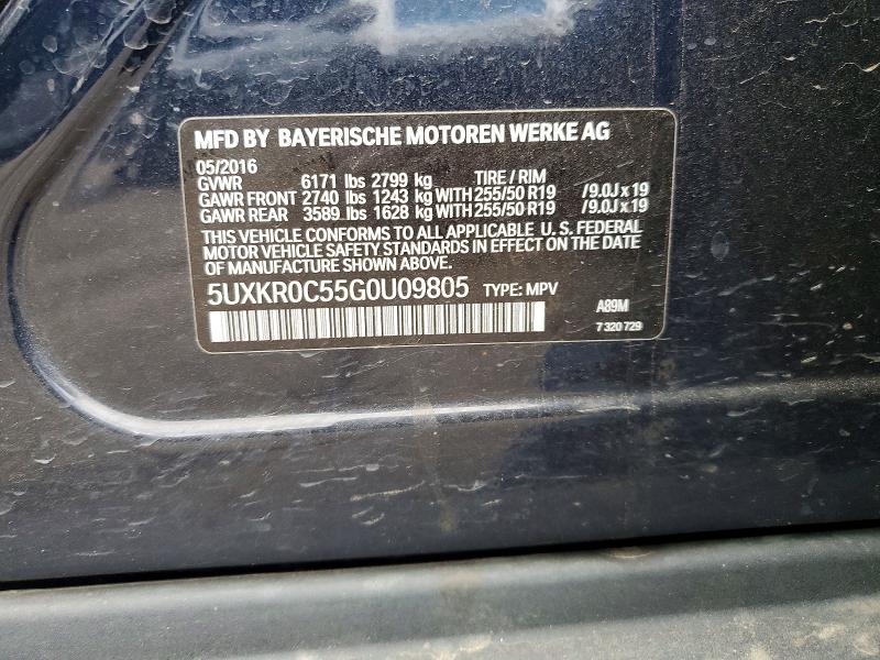 Продаж на аукціоні авто 2016 Bmw X5, vin: 5UXKR0C55G0U09805, номер лоту: 56736626