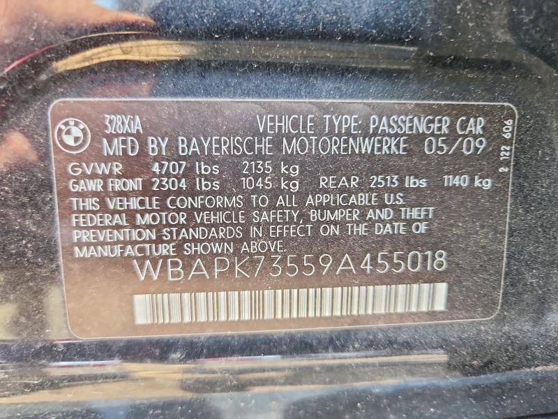 57649806 :رقم المزاد ، WBAPK73559A455018 vin ، 2009 Bmw 328 مزاد بيع