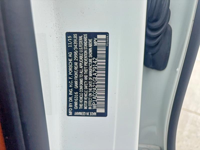 2016 Porsche Cayenne მანქანა იყიდება აუქციონზე, vin: WP1AD2A21GLA79142, აუქციონის ნომერი: 85451615