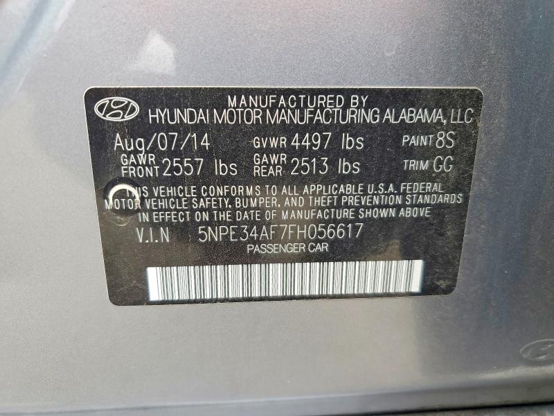 Продажа на аукционе авто 2015 Hyundai Sonata, vin: 5NPE34AF7FH056617, номер лота: 56537756