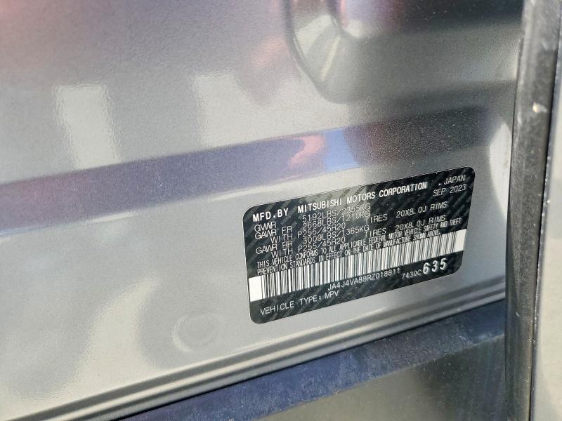 54704916 :رقم المزاد ، JA4J4VA88RZ018811 vin ، 2024 Mitsubishi Outlander مزاد بيع