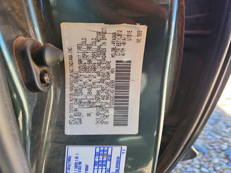 Aukcja sprzedaży 2004 Toyota Sienna, vin: 5TDZA22C14S149298, numer aukcji: 59002446