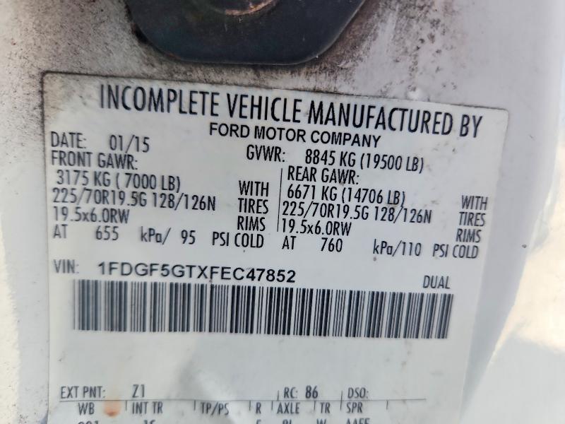 Продажа на аукционе авто 2015 Ford F550, vin: 1FDGF5GTXFEC47852, номер лота: 58443456