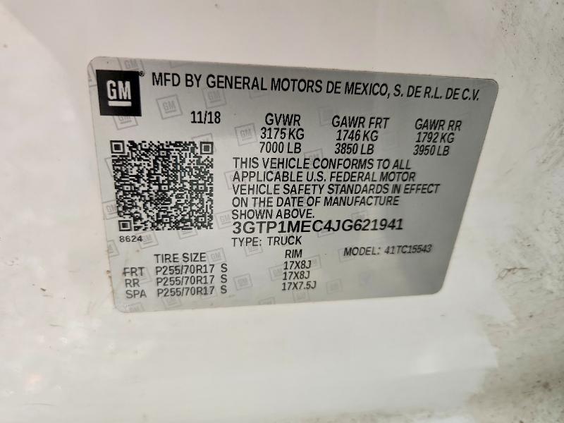 Продажа на аукционе авто 2018 Gmc Sierra, vin: 3GTP1MEC4JG621941, номер лота: 57204936