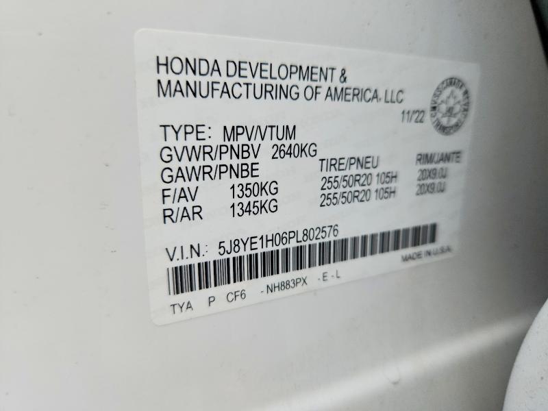Продажа на аукционе авто 2023 Acura Mdx, vin: 5J8YE1H06PL802576, номер лота: 52123376