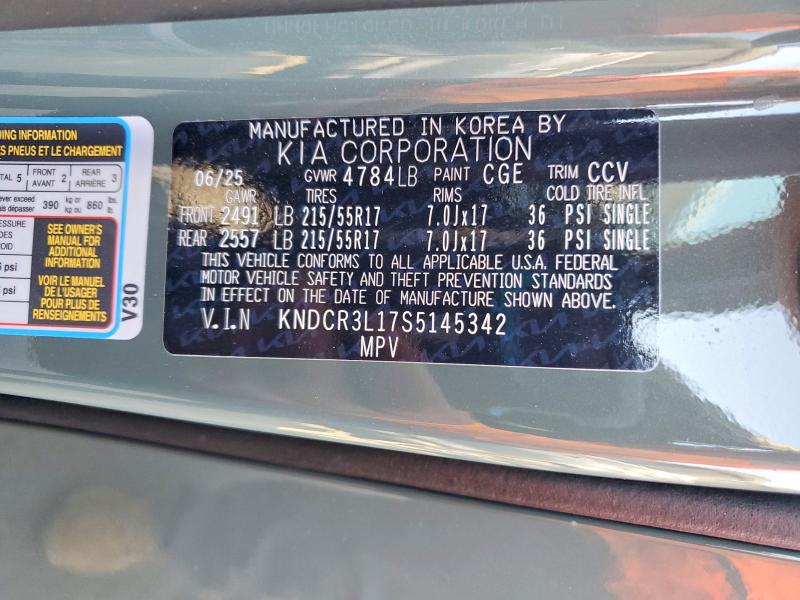 Продаж на аукціоні авто 2025 Kia Niro, vin: KNDCR3L17S5145342, номер лоту: 56443696