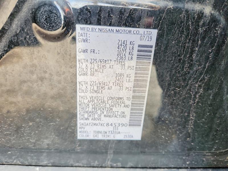 Продажа на аукционе авто 2019 Nissan Rogue, vin: 5N1AT2MV7KC845390, номер лота: 57057696