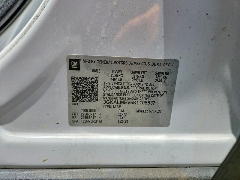 Продаж на аукціоні авто 2019 Gmc Terrain, vin: 3GKALMEV5KL105537, номер лоту: 58403856