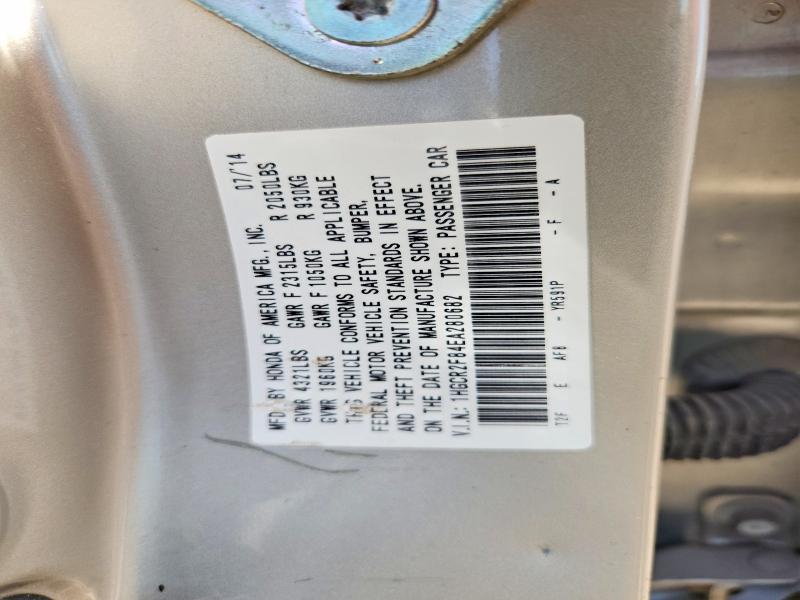 85978335 :رقم المزاد ، 1HGCR2F84EA280682 vin ، 2014 Honda Accord مزاد بيع