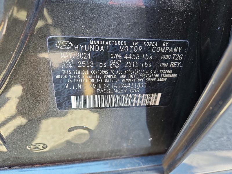Продажа на аукционе авто 2024 Hyundai Sonata, vin: KMHL64JA9RA411863, номер лота: 58744006