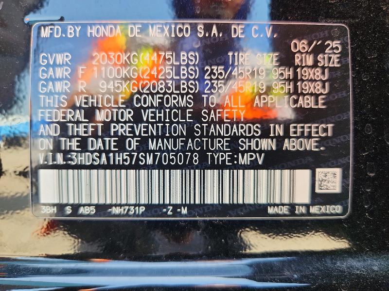 Продаж на аукціоні авто 2025 Acura Adx, vin: 3HDSA1H57SM705078, номер лоту: 74513705