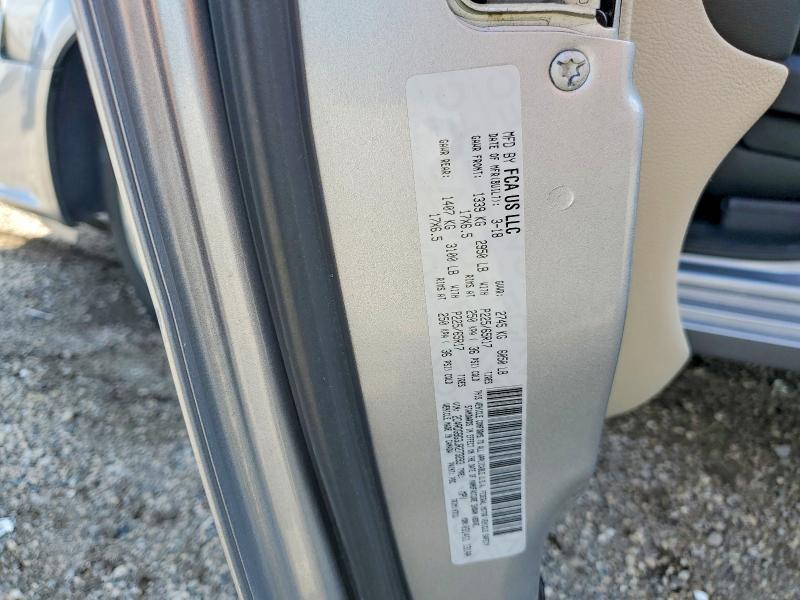 56958116 :رقم المزاد ، 2C4RDGBG3JR273293 vin ، 2018 Dodge Grand Caravan مزاد بيع