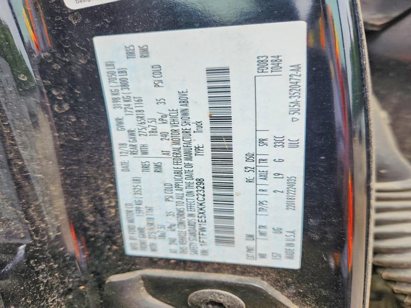 Aukcja sprzedaży 2019 Ford F150, vin: 1FTFW1E5XKKC23298, numer aukcji: 58210096