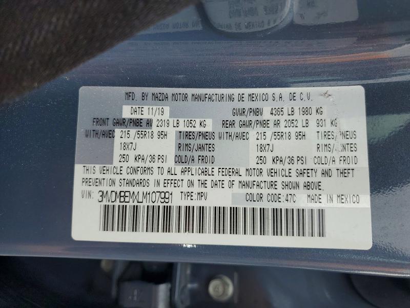 Продажа на аукционе авто 2020 Mazda Cx-30, vin: 3MVDMBEMXLM107991, номер лота: 58778216