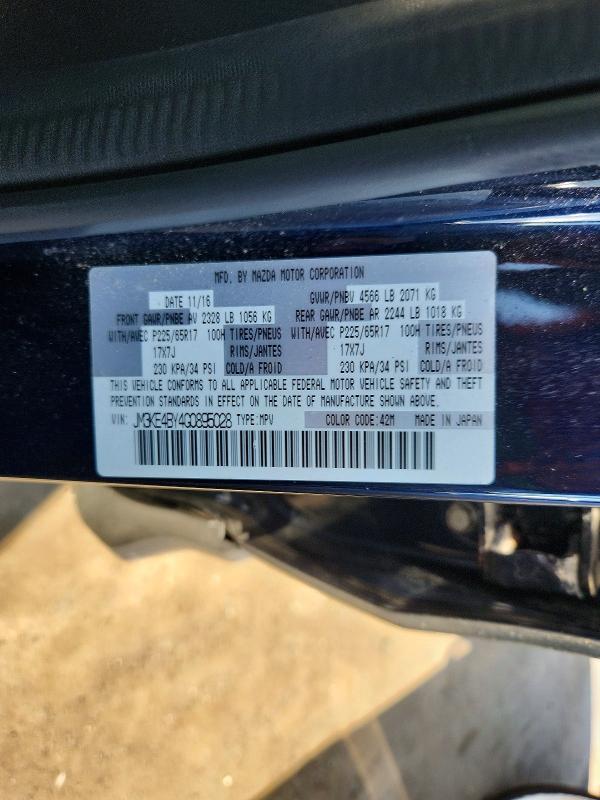 Aukcja sprzedaży 2016 Mazda Cx-5, vin: JM3KE4BY4G0895028, numer aukcji: 55699486
