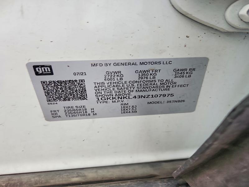 Продажа на аукционе авто 2022 Gmc Acadia, vin: 1GKKNKL43NZ107975, номер лота: 57303246