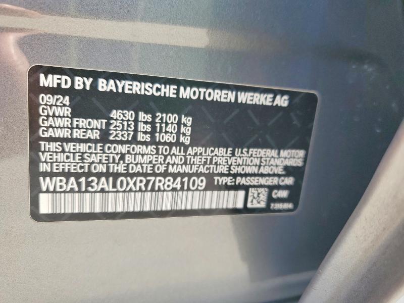 Продажа на аукционе авто 2024 Bmw M235xi, vin: WBA13AL0XR7R84109, номер лота: 55596926
