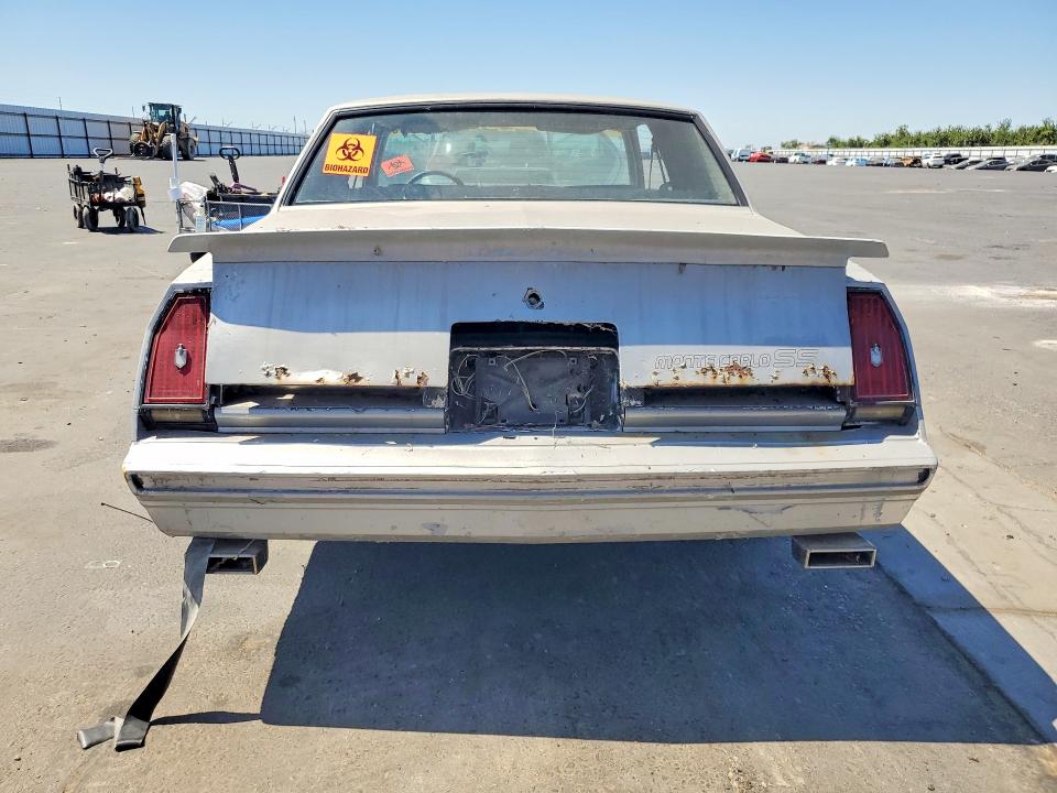 1985 Chevrolet Monte Carlo მანქანა იყიდება აუქციონზე, vin: 1G1GZ37G2FR113843, აუქციონის ნომერი: 56348776