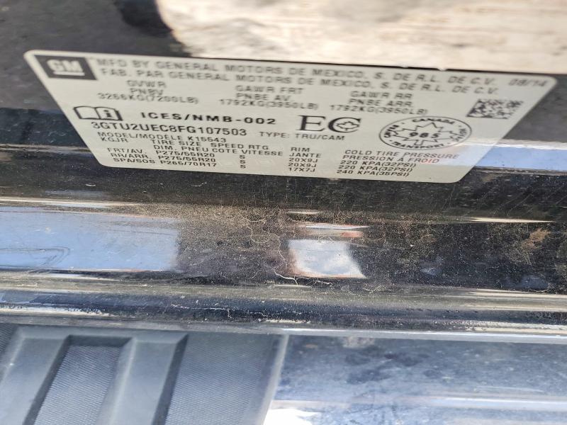 Aukcja sprzedaży 2015 Gmc Sierra, vin: 3GTU2UEC8FG107503, numer aukcji: 59262466