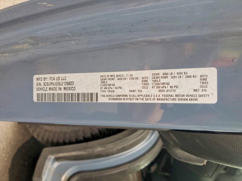 Продажа на аукционе авто 2020 Ram Promaster 3500, vin: 3C6URVJG9LE139823, номер лота: 55334646