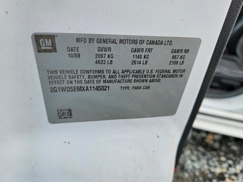 Продажа на аукционе авто 2010 Chevrolet Impala, vin: 2G1WD5EMXA1145021, номер лота: 57001786