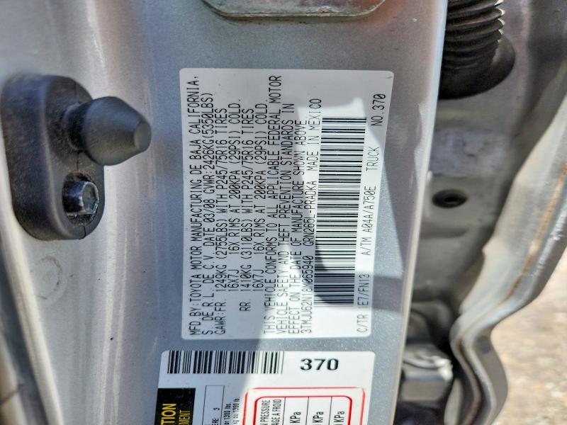 55590496 :رقم المزاد ، 3TMJU62N18M065940 vin ، 2008 Toyota Tacoma مزاد بيع
