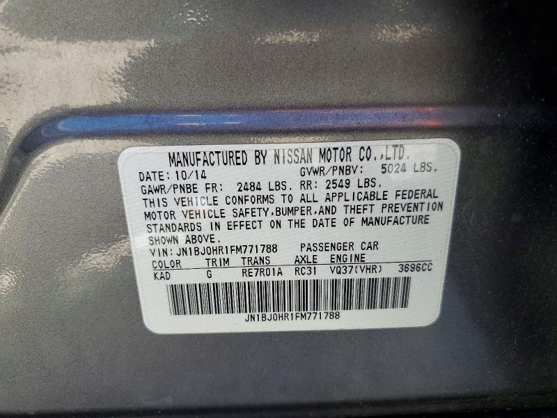 55417236 :رقم المزاد ، JN1BJ0HR1FM771788 vin ، 2015 Infiniti Qx50 مزاد بيع