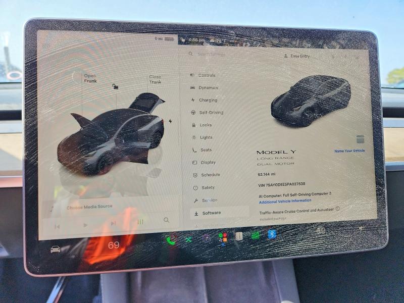 56458776 :رقم المزاد ، 7SAYGDEE5PA027538 vin ، 2023 Tesla Model Y مزاد بيع