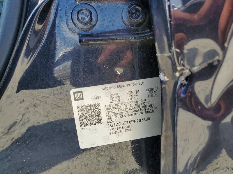 Aukcja sprzedaży 2023 Chevrolet Malibu, vin: 1G1ZD5ST0PF207830, numer aukcji: 58922886