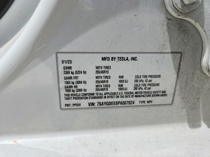Продаж на аукціоні авто 2023 Tesla Model Y, vin: 7SAYGDEE8PA067824, номер лоту: 55358676