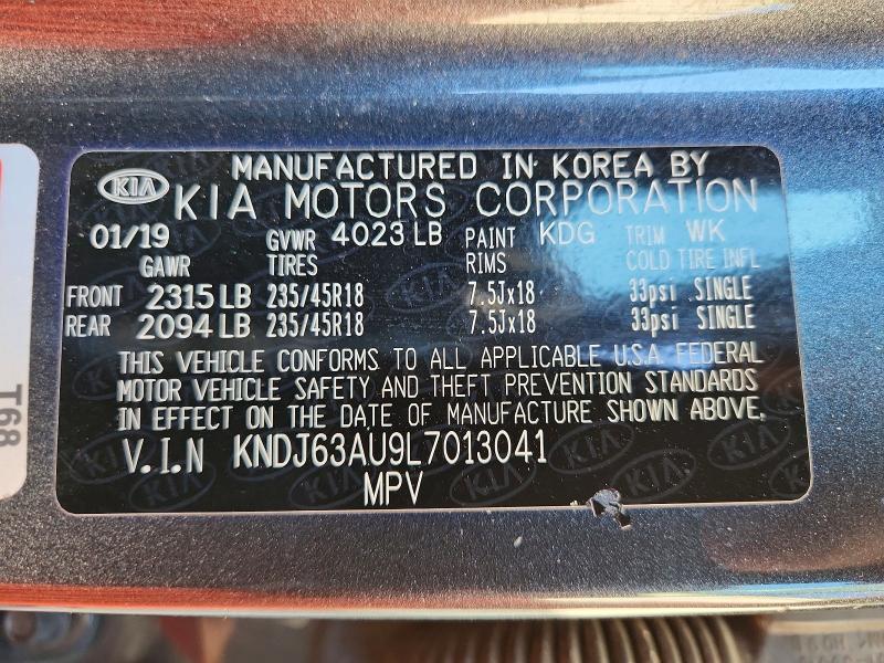 Продаж на аукціоні авто 2020 Kia Soul, vin: KNDJ63AU9L7013041, номер лоту: 58618176