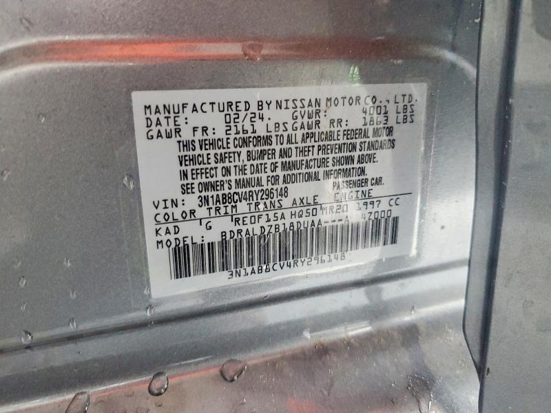 Продаж на аукціоні авто 2024 Nissan Sentra, vin: 3N1AB8CV4RY296148, номер лоту: 59090006