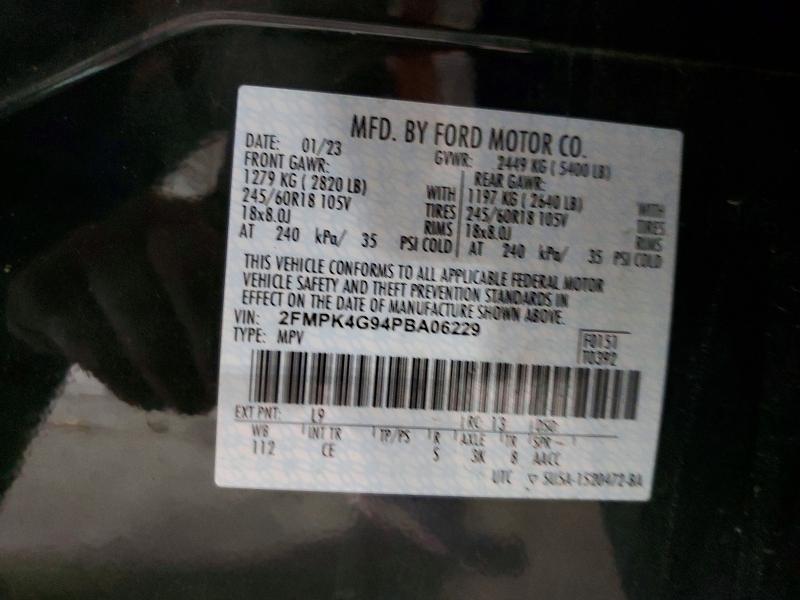 Aukcja sprzedaży 2023 Ford Edge, vin: 2FMPK4G94PBA06229, numer aukcji: 57733356
